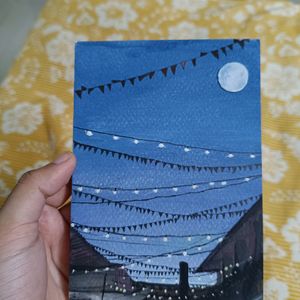 Lights Theme Hand painted Postcards