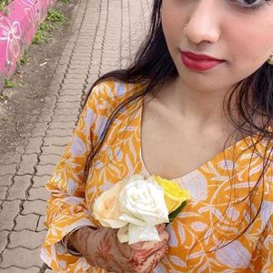 Trending Yellow Kurti✨🌻 With Free Jhumka