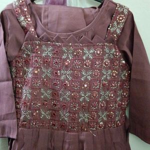 Party Wear Kids Kurti With Salwar And Duppata