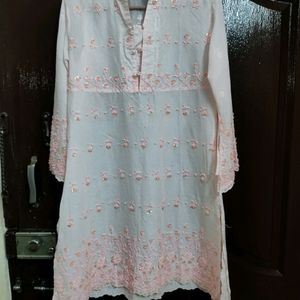 Handwork (Ari Work) Chikankari Cotton Kurta