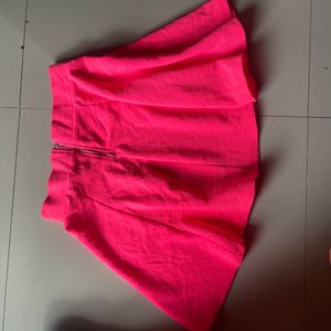 H&M SKIRT(fluorescent Pink Colour)