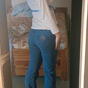 Denim Jeans Slightly Bootcut