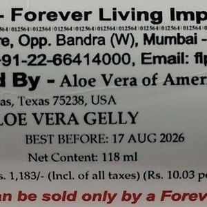 Forever’s Aloe Vera Gelly