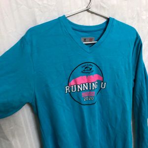 A4 Blue Long Sleeve T Shirt