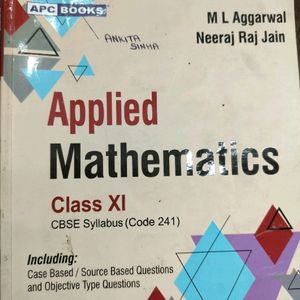 Class 11 Applied Maths Book