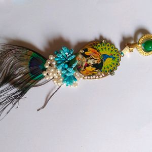 Radha -Krishna Design Rakhi and lumba set