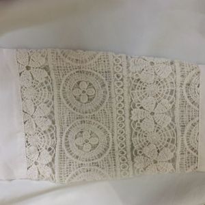 White Lace Korean Top