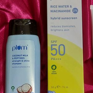 [SEALED] Plum Sunscreen & Shampoo