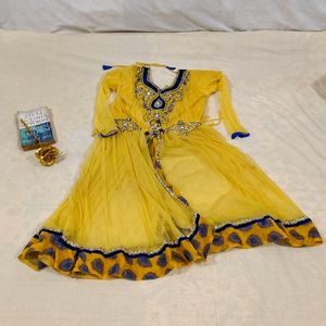 Anarkali Suit With Skirt For  Girls