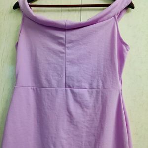 Lavender Off Shoulder Dress