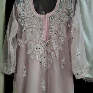 Luchnawi Chikankari Kurta Set Size Issue