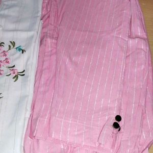 Pink Kurta Set For Women/Girls