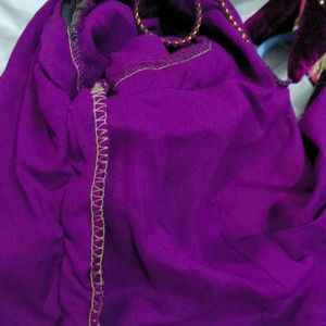 Beautiful Purple Blouse Padded