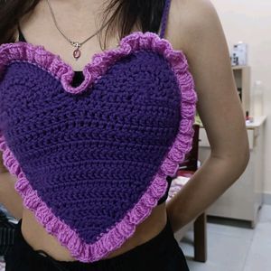 Crochet Heart Top