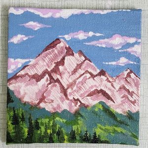 Beyond the Summits-mini Canvas-4×4inches