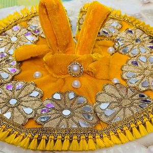 Laddu Gopal Velvet Fancy Dress Colours Yellow