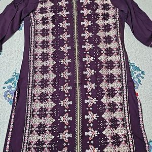 Crepe Straight Kurti