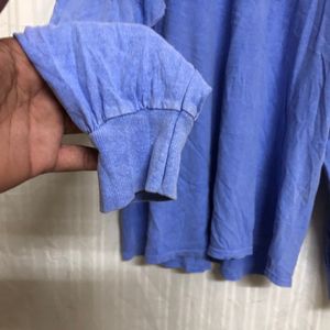 Gildan Blue Long Sleeve T Shirt