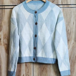 Light Blue Cardigan Size-40-42