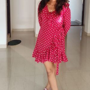 Polka Dot Red Dress