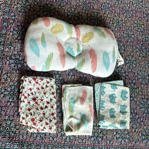 Baby Pillow With 3 Covers