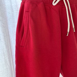 2 Combo Track Pants Red And Bluish Grey