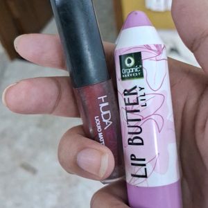 Combo Of Huda Beauty Lip Balm -organic Harvest