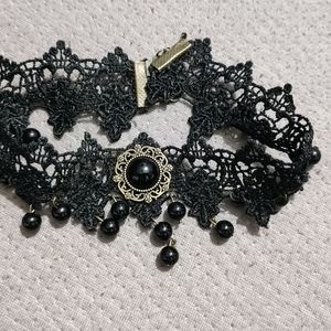 2 Black Trendy Chocker