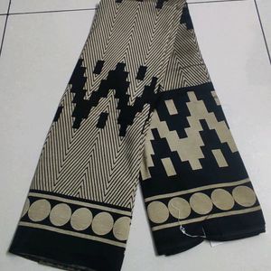 New With Tag - Black And Gold Soft Saree