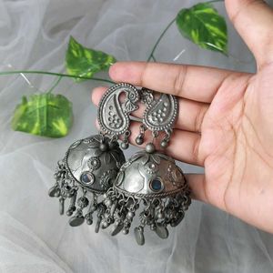 Oxidised  Jhumka