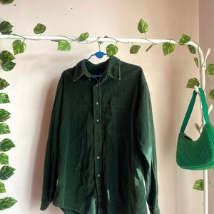 Dark Green Oversized Shirt