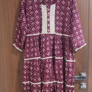 Fit And Flare Tire Dress Kurti