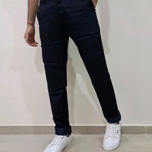 Kaulin 1001 Men's Soft Navy Blue Cotton Trouser