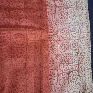 It Is A Double Shaded Printed Saree