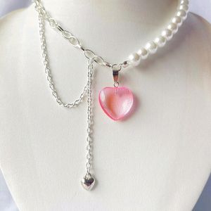 Pink Layered Heart Necklace