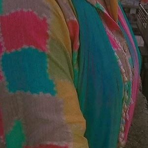 multi color afghani suit