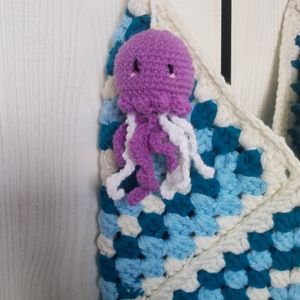 Cute Crochet Octopus Keychain