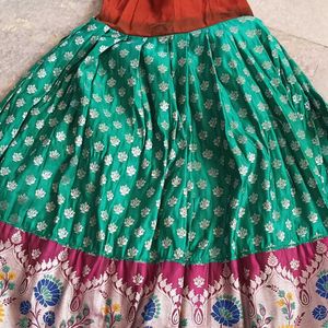 Pattu Lehanga Blouse For Girls