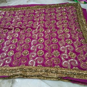 Chamki Heavy Work Saree