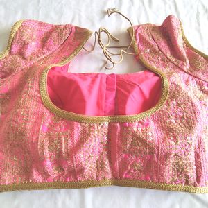 Pink Embroidered Blouse