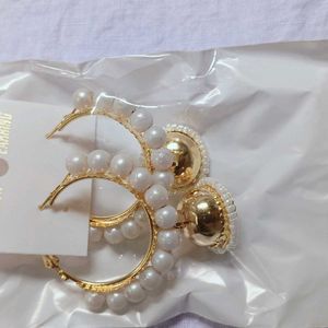 Pearl Hoop Earrings