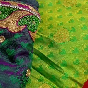 Banarasi Silk Saree With Blouse