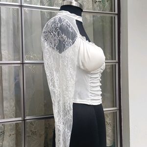 White Lace( Padded )Top