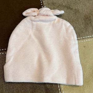 Newborn Baby Cap With Pretty Bow