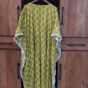 Yellow Kaftan With Slight Defects