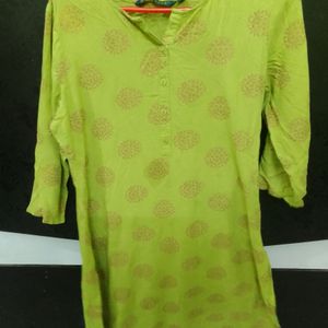 Lime Colour Kurti