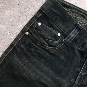 Black +brown Shade Denim Jean