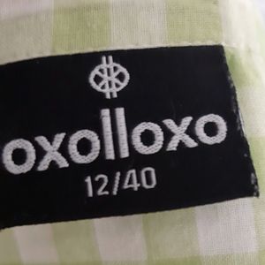 Oxolloxo Lime Green & White Check Corp Top