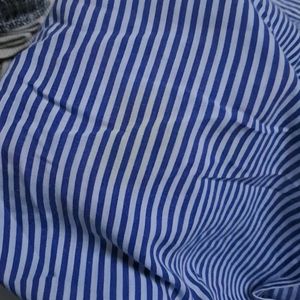 Blue Aand white Strip Shirt