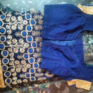 Beautiful Blue Designer Sarees